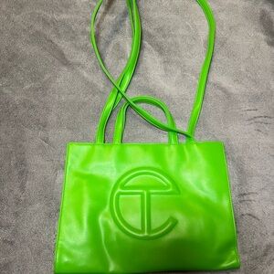 Telfar Green Shopping Bag